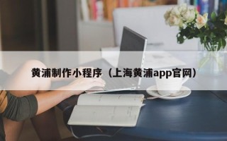 苍南黄浦制作小程序（上海黄浦app官网）