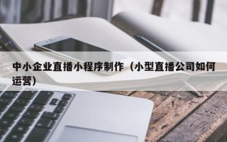 苍南中小企业直播小程序制作（小型直播公司如何运营）