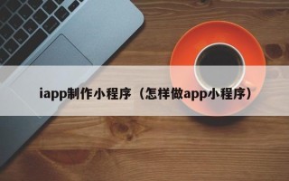 苍南iapp制作小程序（怎样做app小程序）